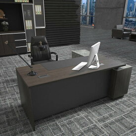 福居家具(フクイカグ) 法人様向け 1~2営業日発送 オーナーデスク パソコンデスク オフィスデスク ワークデスク 社長机　社長デスク エグゼクティブデスク プレジデントデスク PCデスク パソコンデスク 重役デスク 配線穴付き 天然木 豪華 社長室 事務所