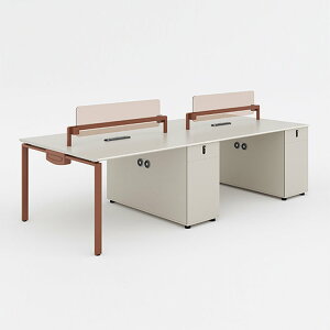 【受注生産商品】オフィスデスク ワークデスク パソコンデスク 事務用デスク トップパネル サイドキャビネット スチール脚 ホワイト