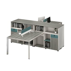 【受注生産商品】オフィスデスク パソコンデスク 事務用デスク 仕事机 ワークデスク サイドキャビネット アルミ合金フレーム オープン収納 木目調