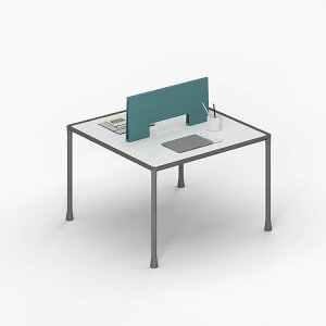 【受注生産商品】オフィスデスク ワークデスク パソコンデスク 事務用デスク サイドキャビネット スチール脚 PC用通気口 トップパネル 配線孔付き ホワイト