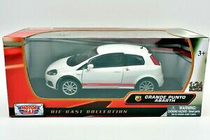 yzzr[@͌^ԁ@ԁ@[VOJ[ ~j`AJ[tBAbgOfvgAogXP[eminiature voiture fiat grande punto abarth echelle 124 blanc modelisme static