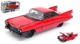 【送料無料】ホビー　模型車　車　レーシングカー キャデラッククーペモデルcadillac coupe deville 1959 red 124 model jada toys