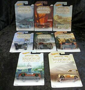 �y���������z�z�r�[�@�͌^�ԁ@�ԁ@���[�V���O�J�[ �X�^�[�E�H�[�Y�Z�b�ghotwheels star wars set complet de 8 vehicules