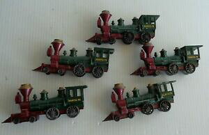 �y���������z�z�r�[�@�͌^�ԁ@�ԁ@���[�V���O�J�[ �}�b�`���b�g�T���^�t�Flesney matchbox lot 5 locomotives santa fe n13 187 bon etat