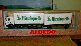 【送料無料】ホビー　模型車　車　レーシングカー アルベドメルセデスセミトレーラホワイトホalbedo mercedes semi remorque hirschquelle blanc ho 187