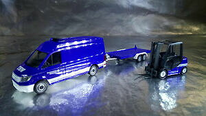 yzzr[@͌^ԁ@ԁ@[VOJ[ g[[tH[Ntg* herpa 093118 vw crafter transporter hd avec remorque et jungheinrich chariot elevateur