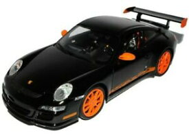 【送料無料】ホビー　模型車　車　レーシングカー ポルシェオレンジモデルルピーporsche 911 997 gt3 rs noir avec orange 20042011 118 welly modele auto avec