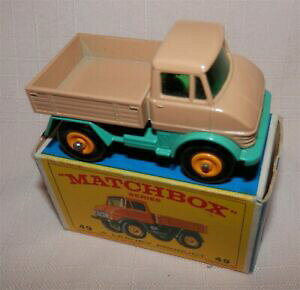 yzzr[@͌^ԁ@ԁ@[VOJ[ }b`xcgbN{bNXIWinouvelle annonce1960 s matchbox lesney 49 mercedes benz unimog camion comme neuf in box all original