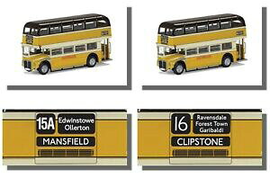 �y���������z�z�r�[�@�͌^�ԁ@�ԁ@���[�V���O�J�[ �C�[�X�g�~�b�h�����h�}���X�t�B�[���h�R�[�M�[routemaster, east midland x2 clipstone, mansfield, corgi 176