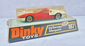 yzzr[@͌^ԁ@ԁ@[VOJ[ hdinky toys 187 de tomaso mangusta rougeblanc tres near comme neuf boxed