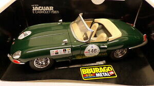 yzzr[@͌^ԁ@ԁ@[VOJ[ XP[fWK[burago echelle 118 voiture modele 3026 1961 jaguar e cabrioletvert