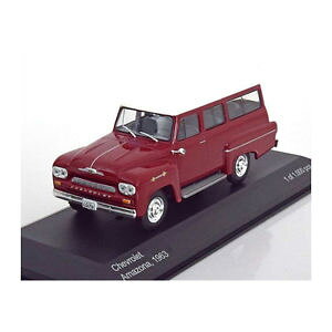 �y���������z�z�r�[�@�͌^�ԁ@�ԁ@���[�V���O�J�[ �V�{���[�_�[�N���b�h�z���C�gswhitebox 198332 chevrolet amazona rouge fonceblanc masstab 143 neuf