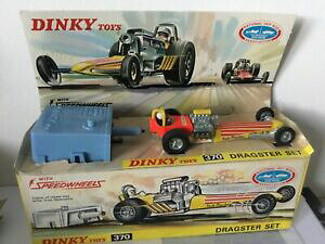 �y���������z�z�r�[�@�͌^�ԁ@�ԁ@���[�V���O�J�[ o�{�b�N�X�Z�b�gdinky toys no 370 dragster set cret dorigine complet tres bon etat
