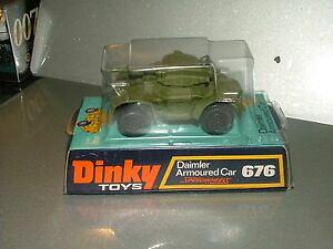 yzzr[@͌^ԁ@ԁ@[VOJ[ _C[{bNXdinky 676 daimler armoured car, speedwheels comme neuf in box