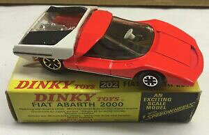 yzzr[@͌^ԁ@ԁ@[VOJ[ tBAbgAogIWi{bNXIdinky toys 202 fiat abarth 2000 near comme neuf a excellent boite dorigine