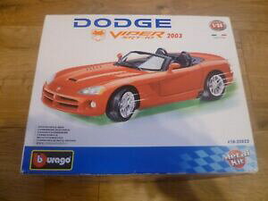 yzzr[@͌^ԁ@ԁ@[VOJ[ _bWoCp[^Lbgburago dodge viper srt10 2003 124 metal kit