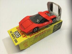 yzzr[@͌^ԁ@ԁ@[VOJ[ re[WtBAbgAogvpeB{bNXvintage rare dinky 202 fiat abarth 2000 propriete de nouveau, near comme neuf boxed