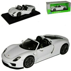 yzzr[@͌^ԁ@ԁ@[VOJ[ |VFXpC_[JuIzCgI[vfporsche 918 spyder cabriolet ouverte blanc 20132015 118 welly modele avec ode