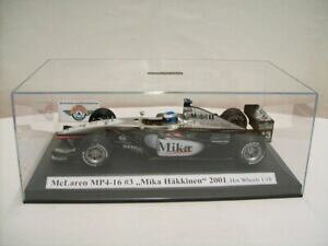yzzr[@͌^ԁ@ԁ@[VOJ[ }N[~JaVo[ubNzbgzC[mclaren mp416 3 mika hakkinen 2001, argentnoir , hot wheels 118