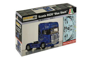 yzzr[@͌^ԁ@ԁ@[VOJ[ XJjAgbNfBLbgitaleri 3873 motrice camion scania r620 blue shark modello kit di montaggio 124