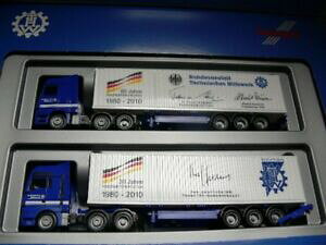 �y���������z�z�r�[�@�͌^�ԁ@�ԁ@���[�V���O�J�[ �A�N�g���X���[��187 herpa mb actros, man euro 5 60 jahre thw 295895