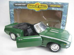 yzzr[@͌^ԁ@ԁ@[VOJ[ J}JuIAJXP[{bNXcamaro ss396 cabriolet 1969 in vert ertl american muscle echelle 118 neuf dans sa boite