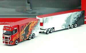 �y���������z�z�r�[�@�͌^�ԁ@�ԁ@���[�V���O�J�[ herpa 187 308489 scania cs 20 hd eurocombi ristimaa fire bird fin neuf