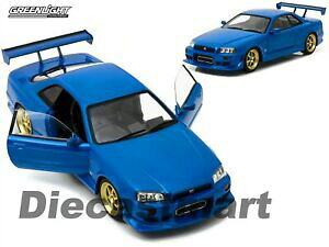 yzzr[@͌^ԁ@ԁ@[VOJ[ XJCCr~j`AJ[greenlight 118 1999 nissan skyline gtr r34 bleu voiture miniature 19032 nib
