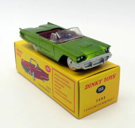【送料無料】ホビー　模型車　車　レーシングカー アトラスエディションフォードサンダーバードメタリックグリーンatlas editions dinky toys 555 ford thunderbird metallic green