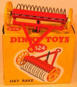 yzzr[@͌^ԁ@ԁ@[VOJ[ {bNXdinky toys no 324 hayrake 195461 original comme neuf boxed condition
