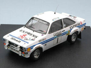 �y���������z�z�r�[�@�͌^�ԁ@�ԁ@���[�V���O�J�[ �t�H�[�h�G�X�R�[�g�G�N�X�v���X���N���[�N�y�O���f��ford escort mk ii express 1 4th rac 1977 clark pegg 143 model 1018 trofeu