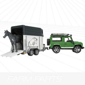yzzr[@͌^ԁ@ԁ@[VOJ[ h[o[fBtF_[g[[bruder 02592 land rover defender avec remorque pour chevaux