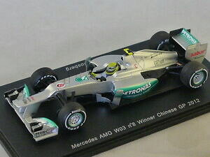 【送料無料】ホビー 模型車 車 レーシングカー スパークメルセデスロズベルグspark s3043 mercedes amg w03 n8 vainqueur gp chine 2012 rosberg 143