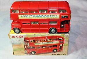 yzzr[@͌^ԁ@ԁ@[VOJ[ oXIWi{bNXdinky 289 routemaster bus, schweppes livree, excellent etat dans boite dorigine