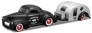 yzzr[@͌^ԁ@ԁ@[VOJ[ g[[g[[1941 willys coupe traveler trailer, maisto remorque amp; go 164
