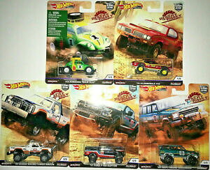 【送料無料】ホビー 模型車 車 レーシングカー ホットホイールラリーセットhot wheels 2019 voiture culture desert rally complet ensemble de 5 avec rrs