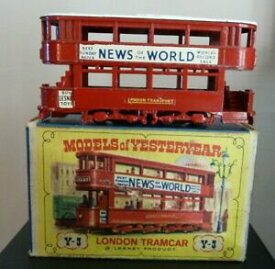 【送料無料】ホビー　模型車　車　レーシングカー マッチロンドンボックスmatchbox yesteryear no y3 a 1907 london e tramcar original box