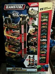 yzzr[@͌^ԁ@ԁ@[VOJ[ x5 niveau teamsterz voiture garage avec 15 voitures