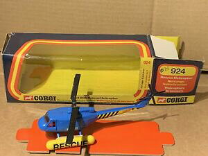 yzzr[@͌^ԁ@ԁ@[VOJ[ R[M[wRv^[corgi 924 reacue helicoptere boxed excellent etat