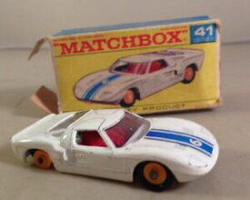 【送料無料】ホビー　模型車　車　レーシングカー マッチモデルフォードレーシングmatchbox lesney model 41c ford gt racing car boxed