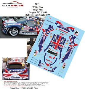 yzzr[@͌^ԁ@ԁ@[VOJ[ fJ[vW[EBNXeJ[[decals 118 ref 1711 peugeot 207 s2000 wilks rallye monte carlo 2011 irc rally