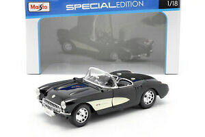 yzzr[@͌^ԁ@ԁ@[VOJ[ V{[Rxbgchevrolet corvette annee 1957 noir 118 maisto