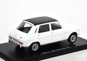 yzzr[@͌^ԁ@ԁ@[VOJ[ ~j`AJ[voiture miniature simca 1200 special de 1973 124 blanc avec toit noir