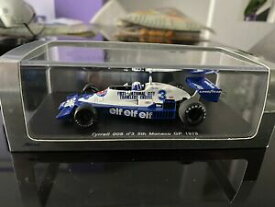 【送料無料】ホビー　模型車　車　レーシングカー スパークティレルモナコspark 143 tyrrell 008 n3 5th monaco gp 1978