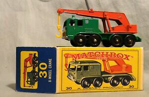 yzzr[@͌^ԁ@ԁ@[VOJ[ }b`zC[N[IWi{bNXmatchbox lesney 30 8wheel crane, original box, between 60s70s