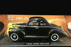 yzzr[@͌^ԁ@ԁ@[VOJ[ fbNXtH[hubNfford deluxe 1940noirflammes, motormax modele 118 voiture