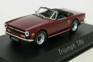 yzzr[@͌^ԁ@ԁ@[VOJ[ XP[fnorev 143 scale metal model car 350092 1970 triumph tr6 damson red