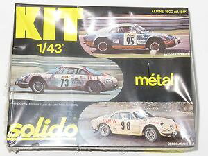 �y���������z�z�r�[�@�͌^�ԁ@�ԁ@���[�V���O�J�[ ���m�[�A���p�C���f�J�[���o�[�W�������^���L�b�g143 solido 1980s renault alpine a110 1600 metal kit avec 3 decal versions