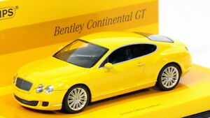 【送料無料】ホビー 模型車 車 レーシングカー ベントレーコンチネンタルmaquette 143 bentley continental gt ≪ linea giallo ≫ jaune