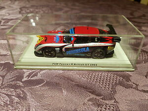 【送料無料】ホビー 模型車 車 レーシングカー スパークモデルルマントスカーナグアテマラボックスボックス#voiture spark model 24 heures mans tvr tuscan r british gt 2003 box boite n23